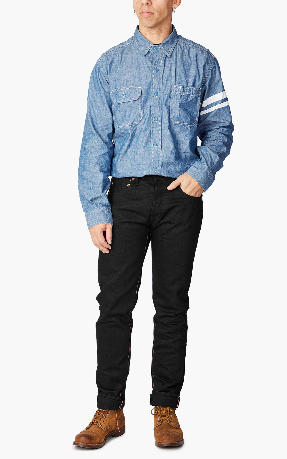 Momotaro Jeans B0306-SP Zimbabwe Cotton Black x Black GTB Momotaro Jeans B0306-SP Zimbabwe Cotton Black x Black GTB