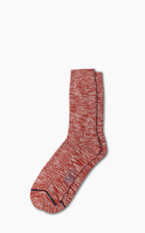 Nudie Jeans Mens Chunky Socks Red Melange