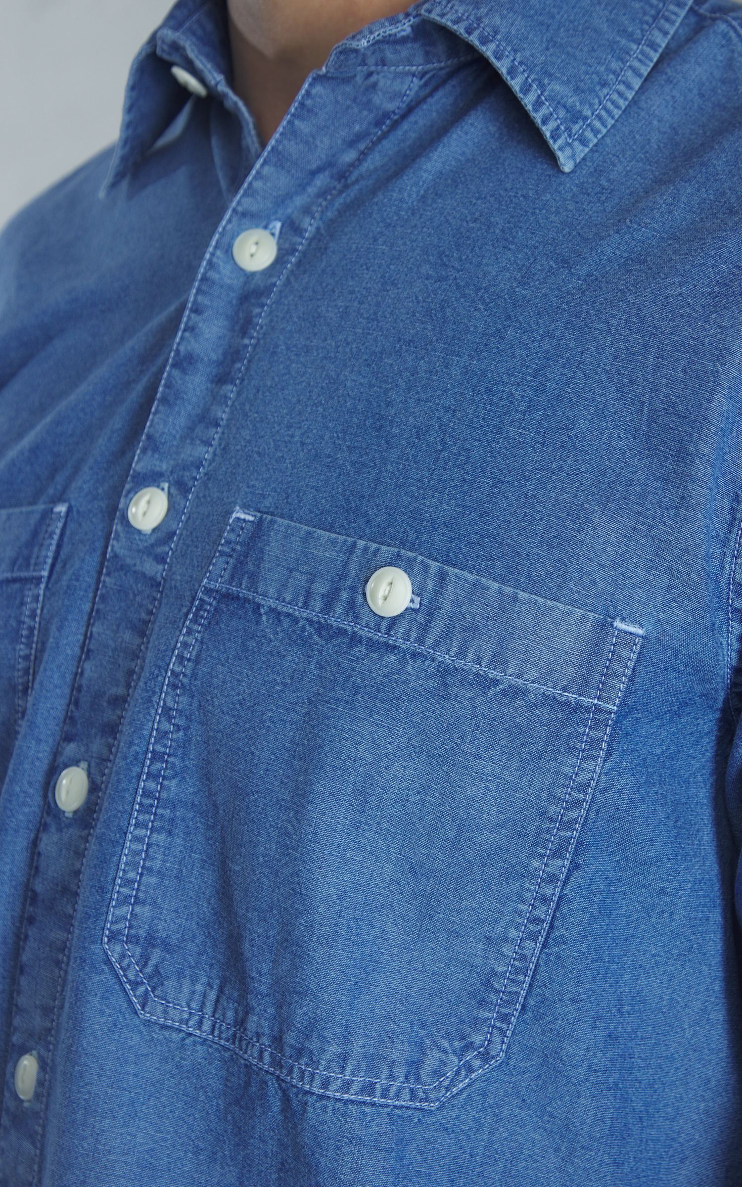 3sixteen Utility Shirt Chambray Indigo | Cultizm
