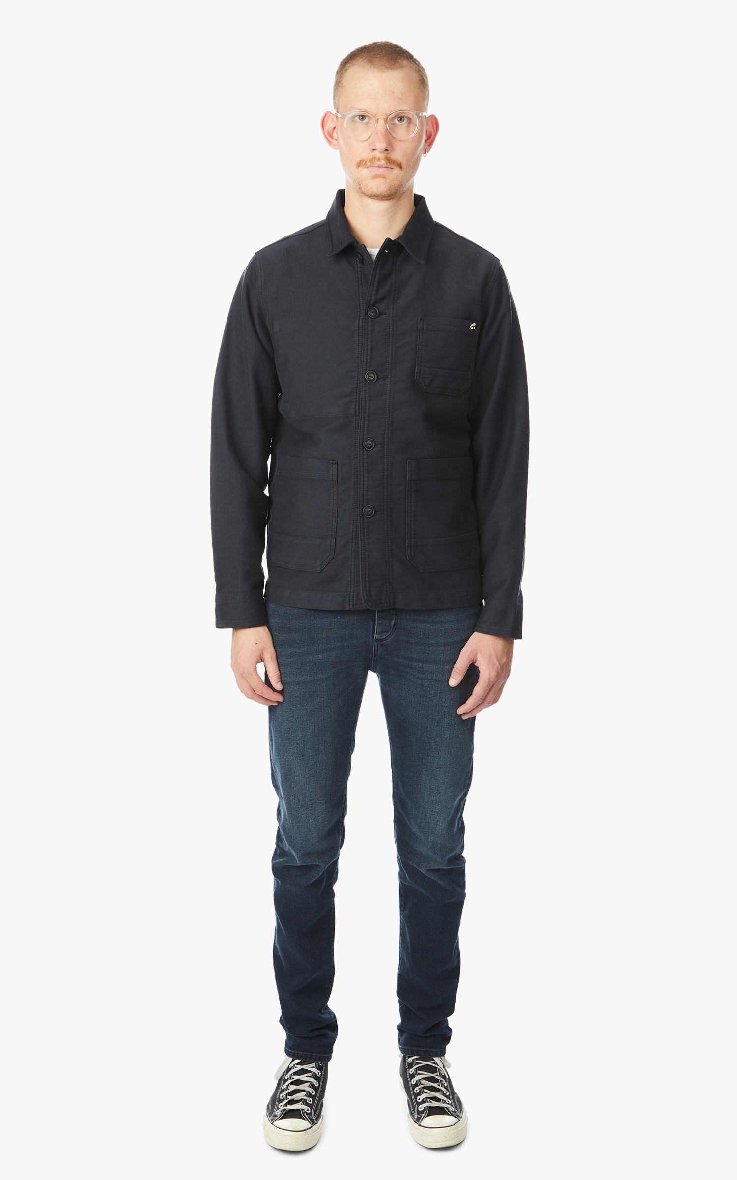 Blue de Gênes Vince ISKO Jacket Black | Cultizm