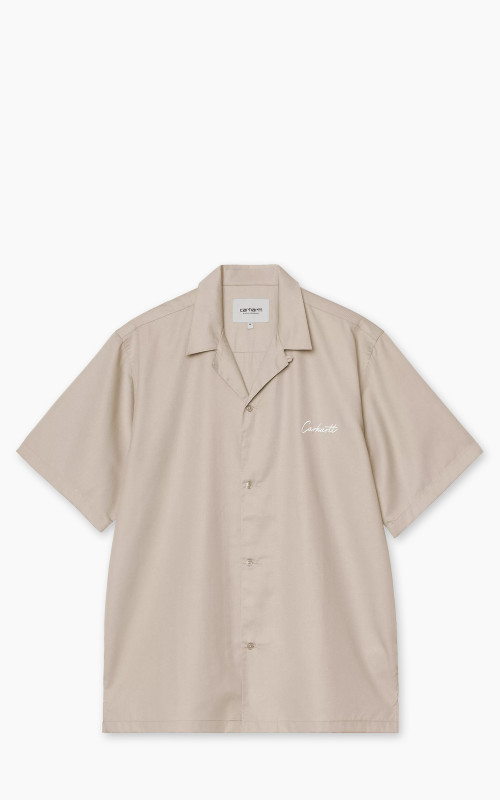 Carhartt WIP S/S Delray Shirt Fleur de Sel/White