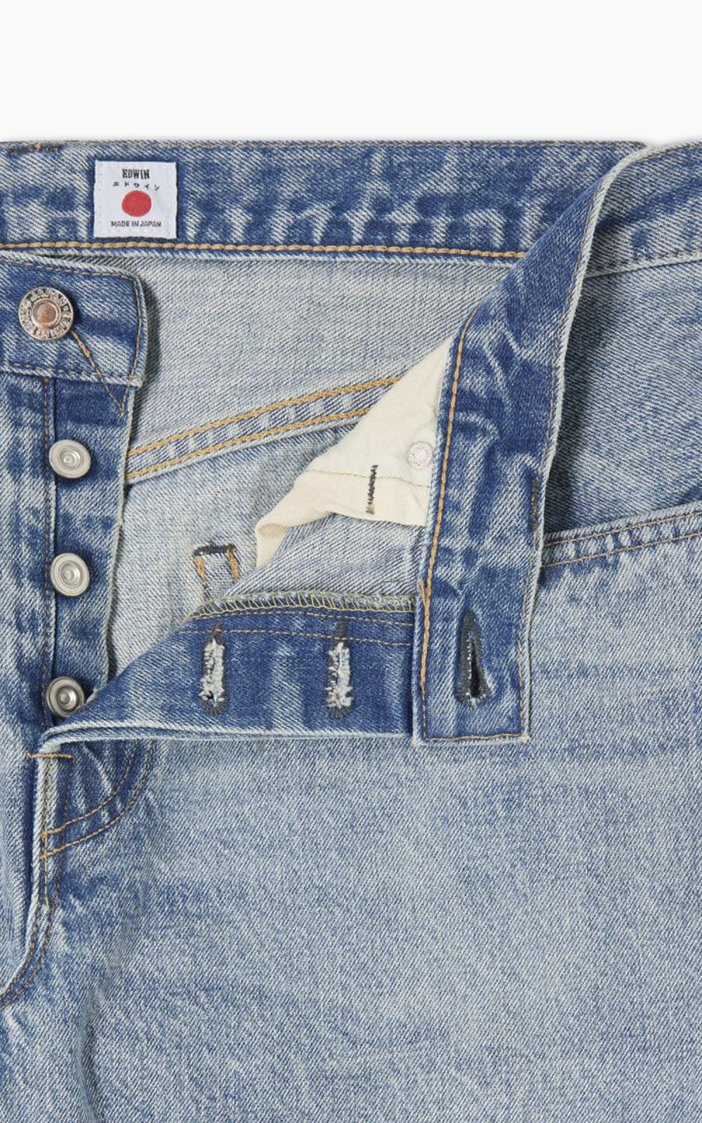 Edwin Regular Tapered Kaihara Dark Pure Indigo Rainbow
