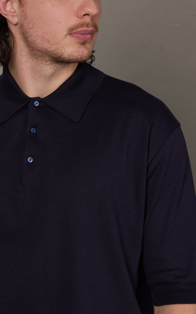 KAPTAN SUNSHINE Knit Polo Shirt 半袖 Kaptain Sunshine Cotton Knit Polo Shirt Sand Beige | Cultizm