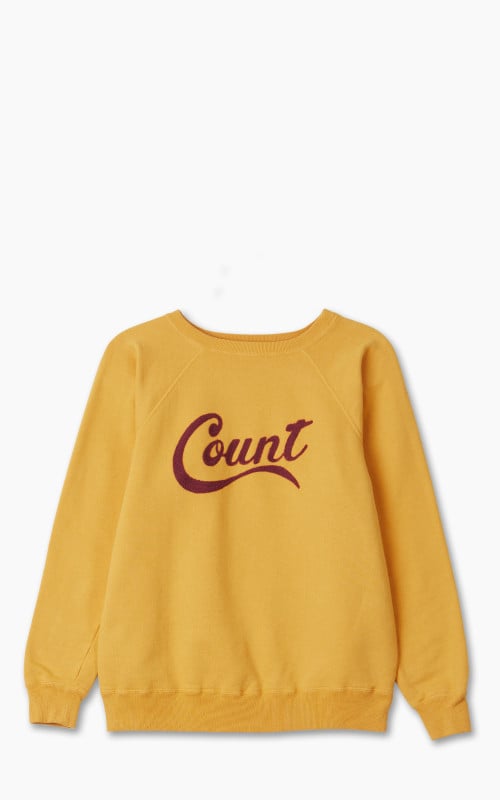 Fullcount 3765-2 "Count" Raglan Sleeve College Sweatshirt Golden Yellow