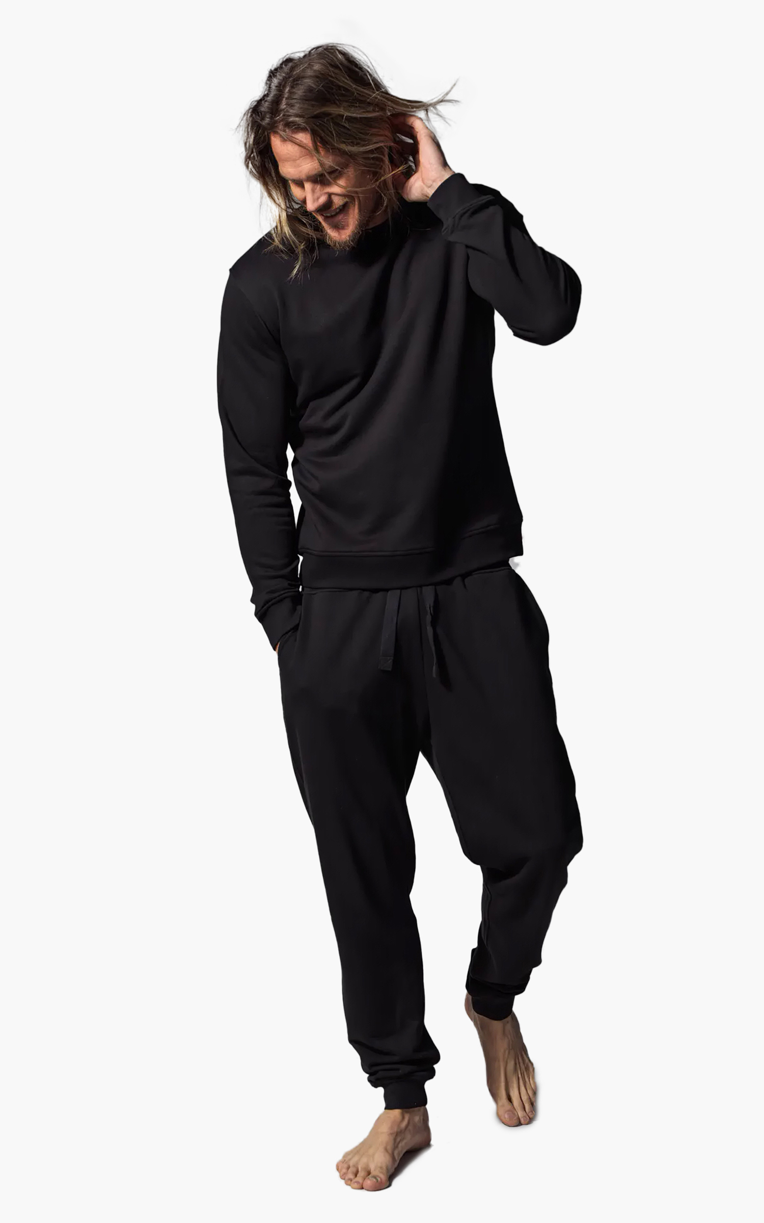 Resteröds Bamboo Sweatpants Black | Cultizm