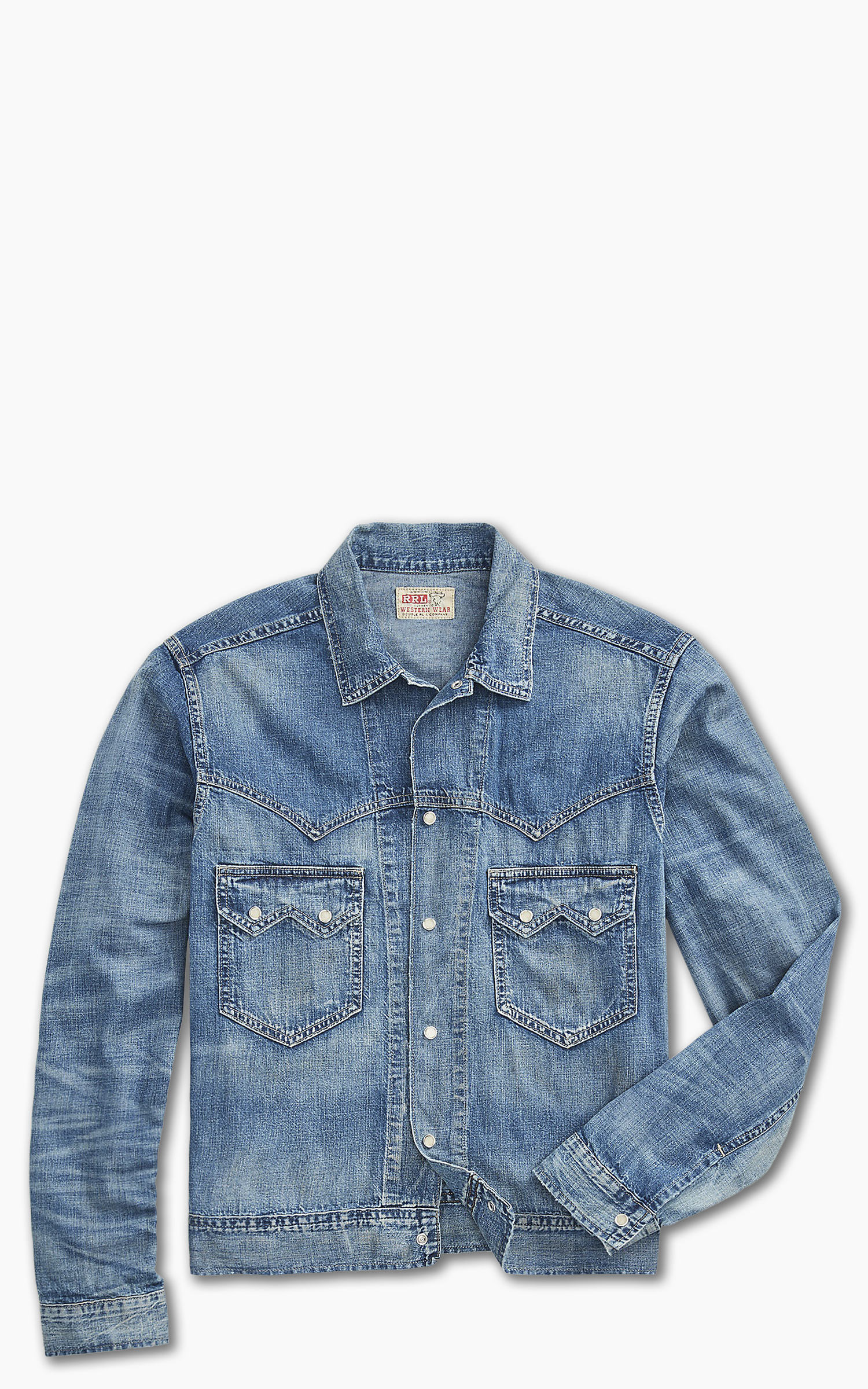 RRL Sawtooth Western Denim Jacket Hewson Wash | Cultizm