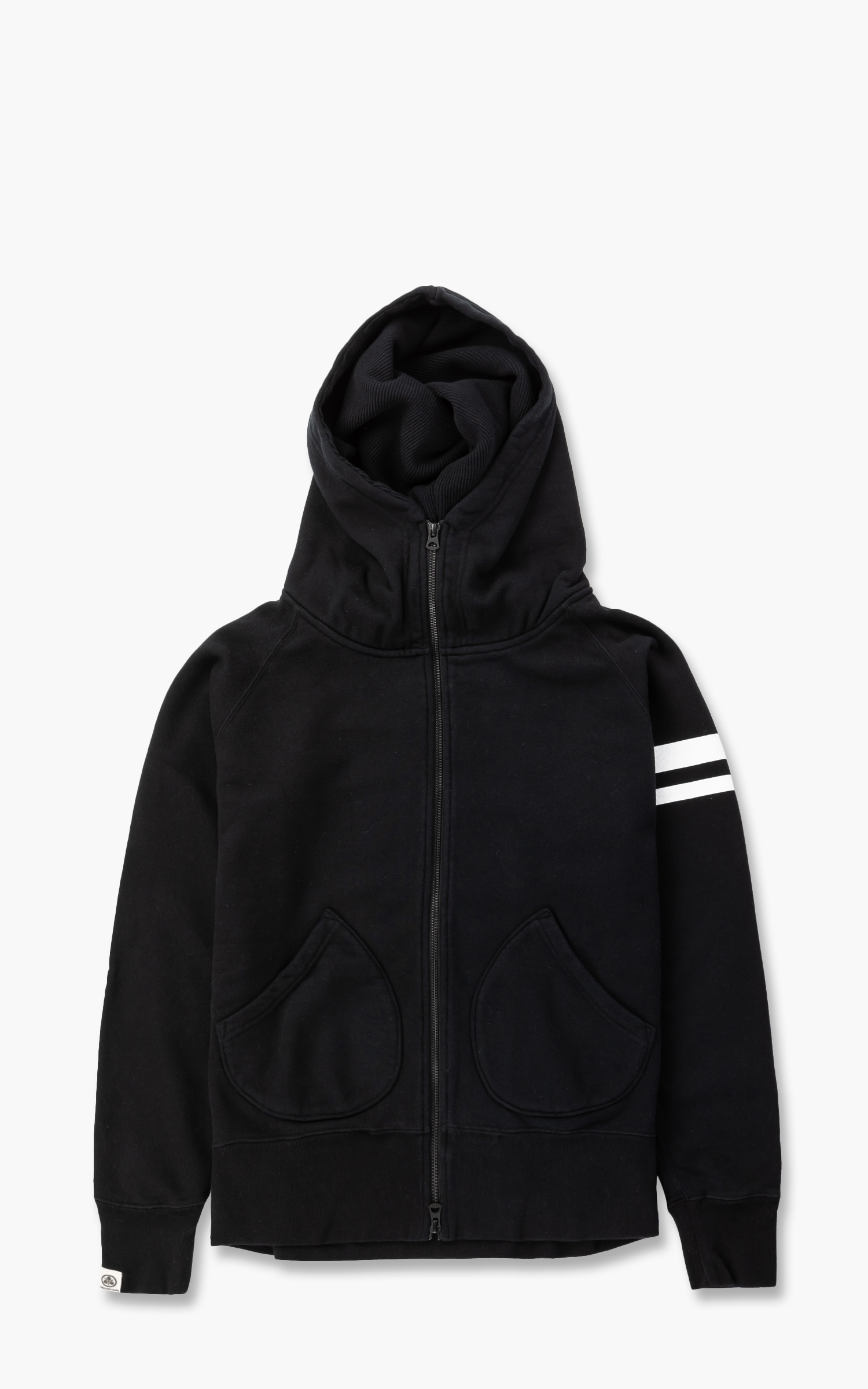 Momotaro Jeans 07-044 Heavyweight Hoodie Black GTB | Cultizm