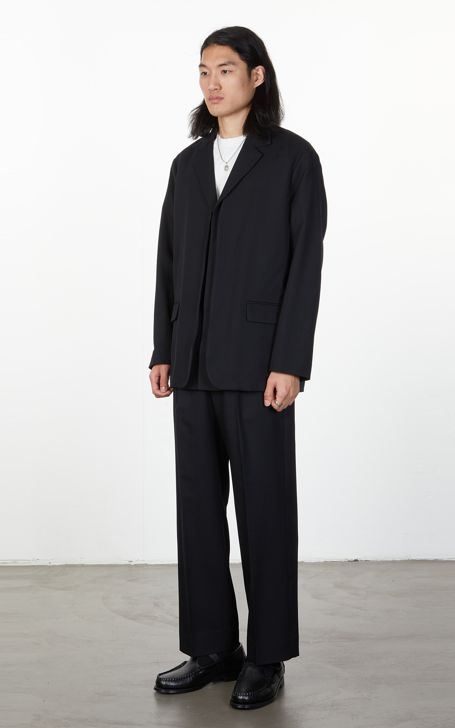 Yoke Detachable Collar Tailor Jacket Black | Cultizm