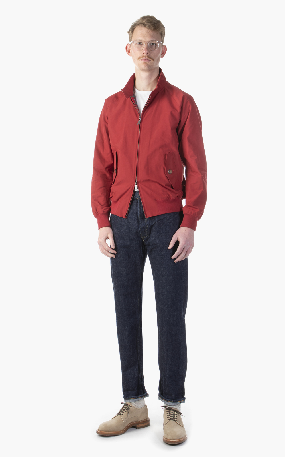 Red baracuta jacket sales