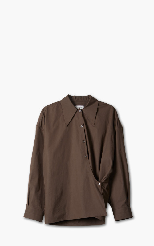 Lemaire Twisted Shirt Dry Silk Cacao