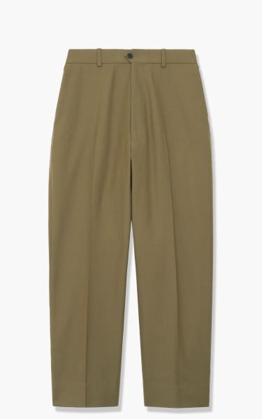 Markaware Flat Front Trousers Organic Cotton Wool Twill Khaki A21C-06PT02C-Khaki
