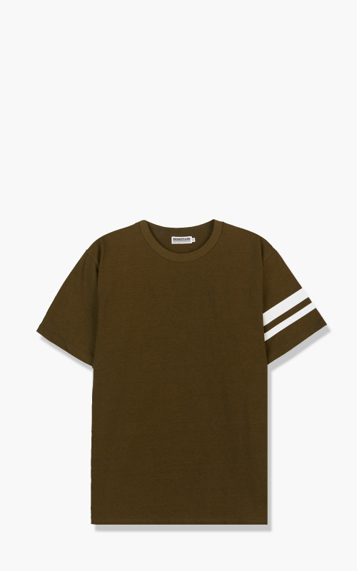 Momotaro Jeans MT002 Zimbabwe Cotton T-Shirt Olive Drab