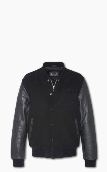 Schott NYC Varsity Jacket LCUSA Black/Black