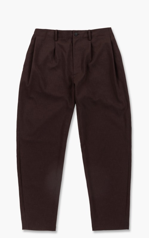 Still By Hand Tapered Pants Brown