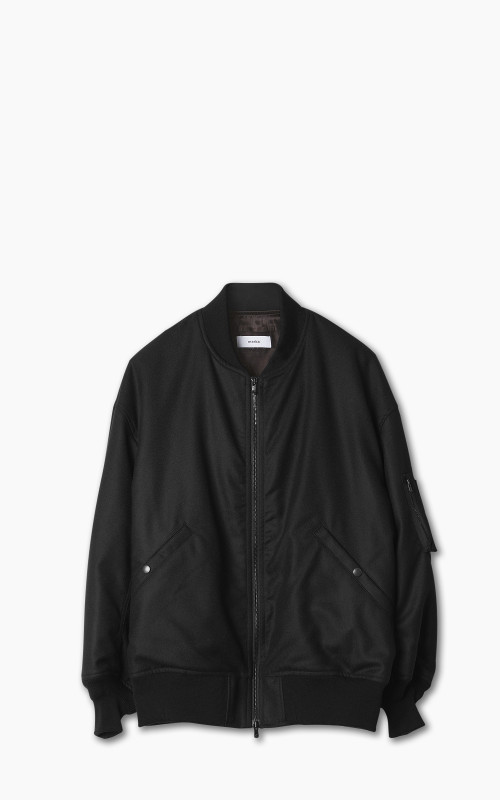 'Marka' Puffed Bomber Jacket Black