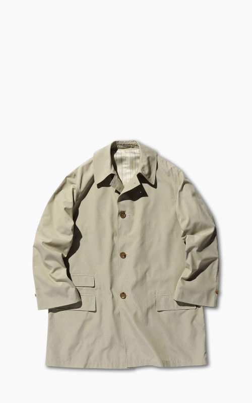 Beams Plus Tetoron Cotton Chambray Travel Coat Beige