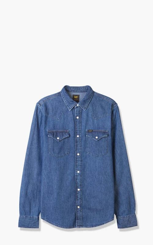 Lee Regular Western Shirt Mid Stone Wash