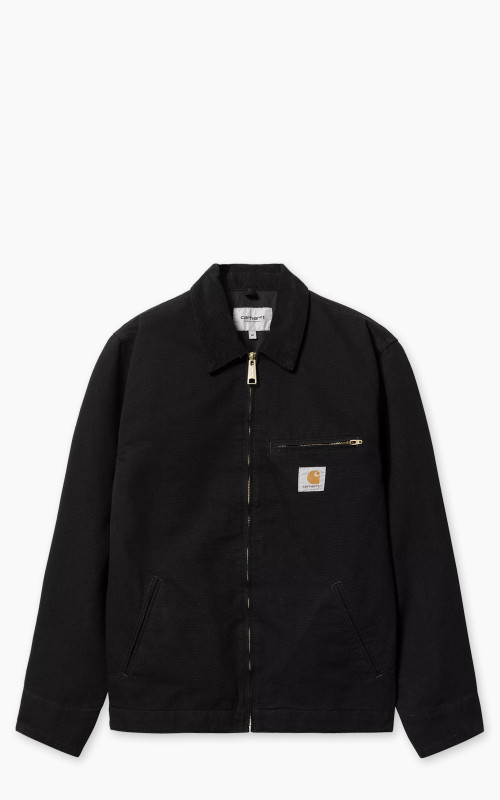 Carhartt WIP Detroit Jacket Dearborn Canvas Rinsed Black/Black