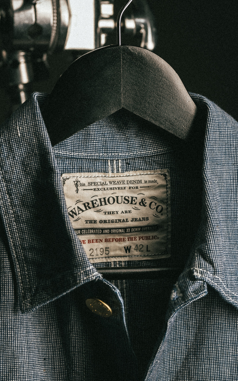 Warehouse & Co. Lot 2195 Selvedge Pincheck Change Button