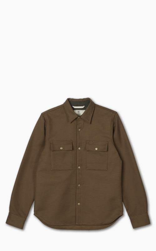 Rogue Territory Oxford Overshirt Brushed Brown