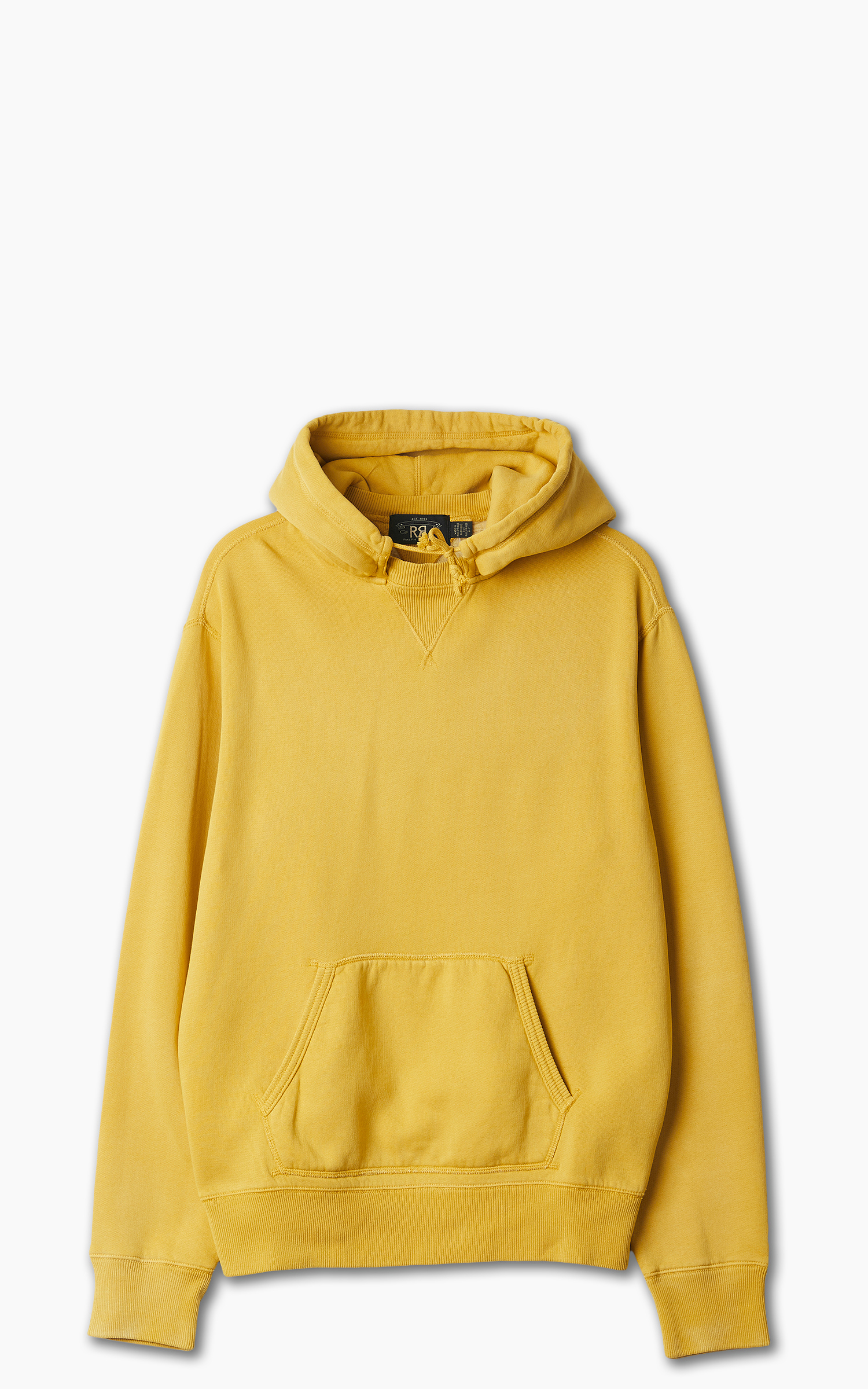 RRL Fleece Hoodie Garment Dyed Gold | Cultizm