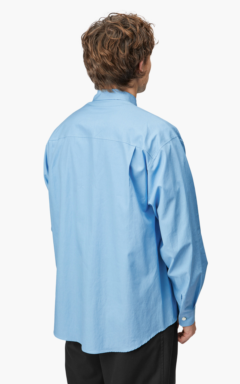Auralee Washed Finx Twill Big Shirt Blue | Cultizm