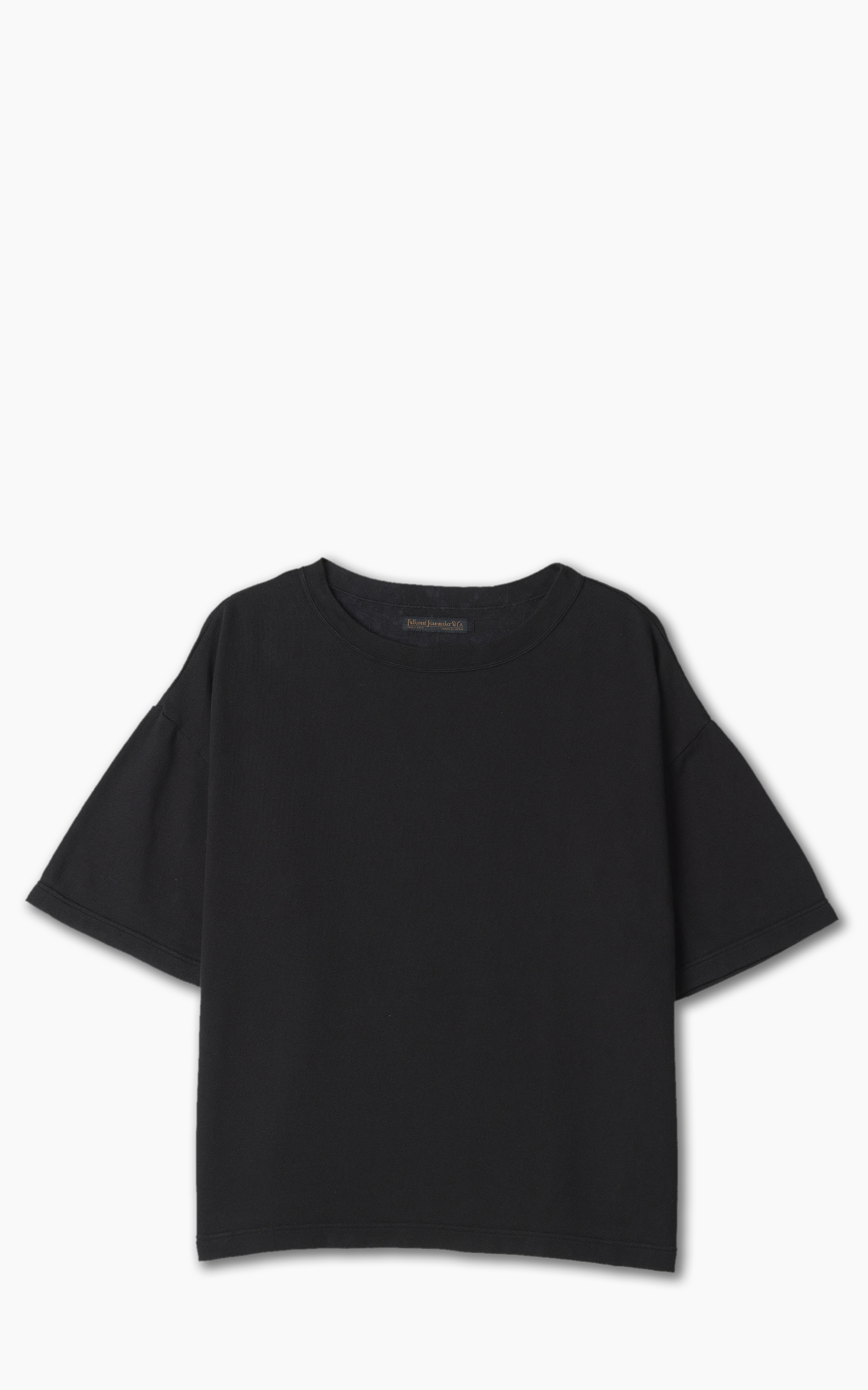 Fullcount 3762 Relax Fit Half Sleeve Sweatshirt Ink Black | Cultizm
