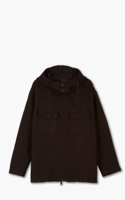 Engineered Garments Cagoule Shirt Black Cotton Waffle