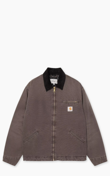 Carhartt WIP OG Detroit Jacket Dearborn Canvas Stone Tobacco/Black