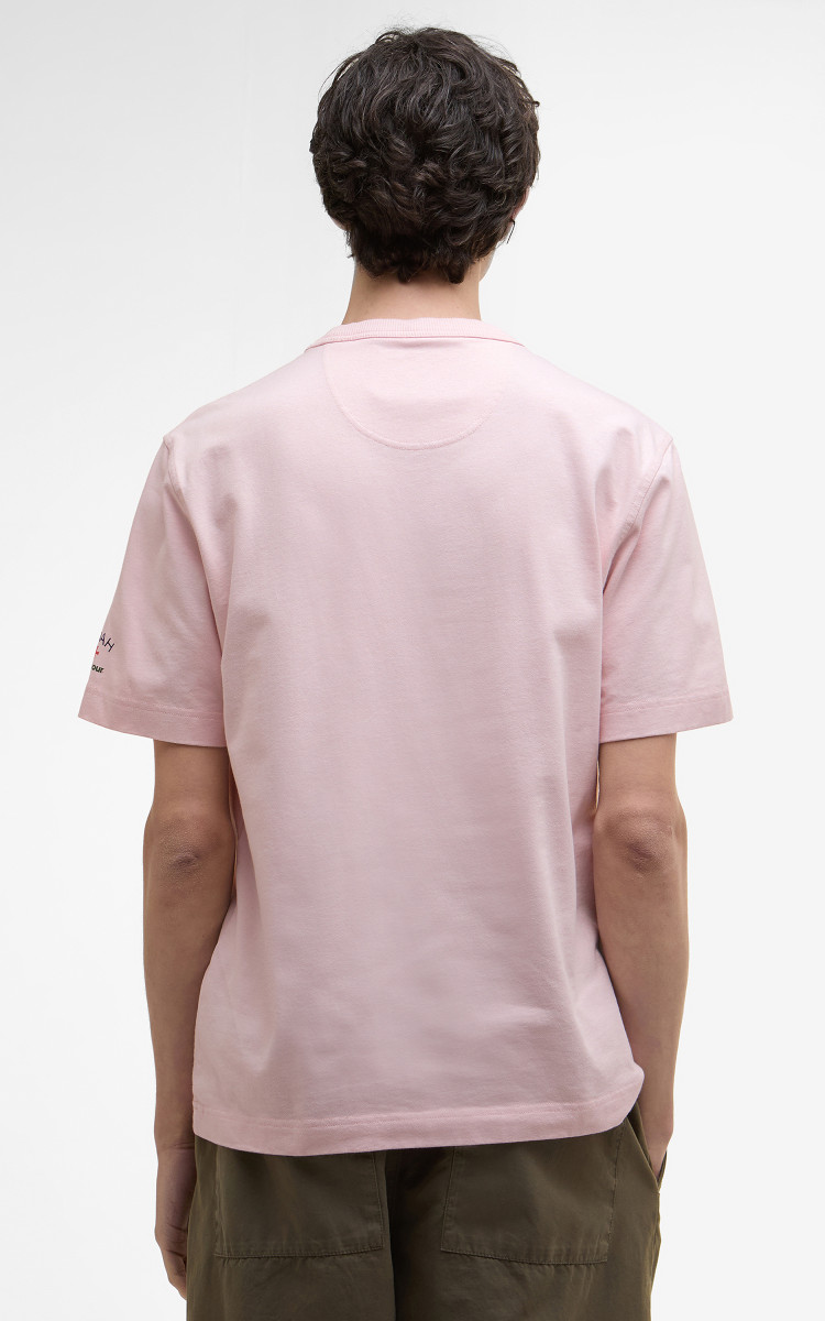 Barbour x NOAH Floral T-Shirt Chalk Pink | Cultizm