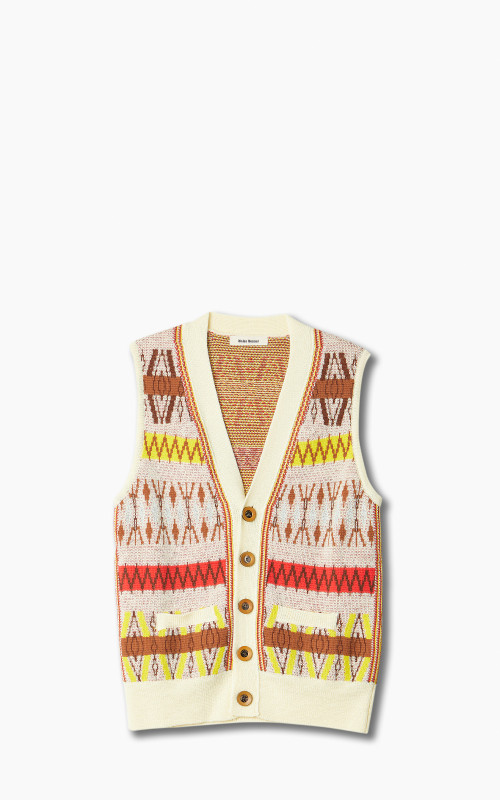 Wales Bonner Orchestra Vest Pale Yellow Multi
