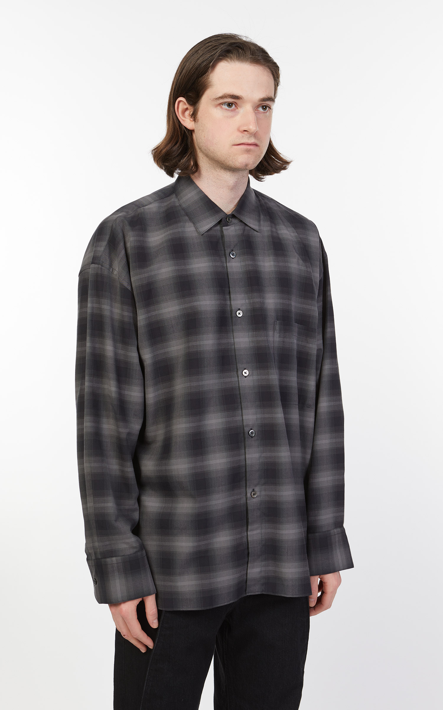 Oversized Down Pat Shirt Ombre Check