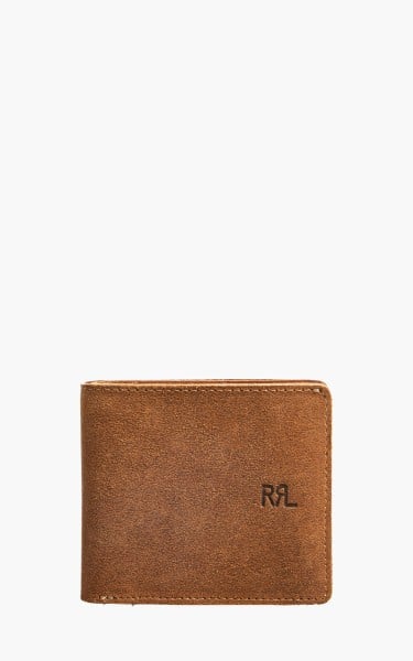 RRL Billfold Wallet Ranch Suede Leather Light Java