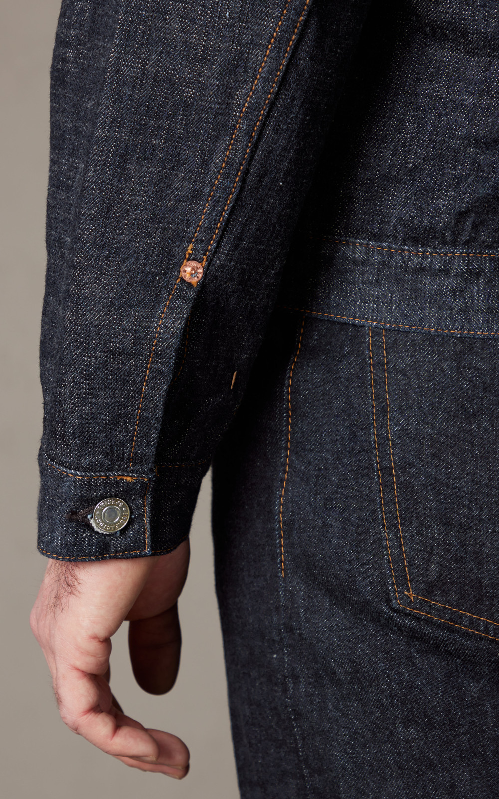 FOB Factory F2400 G-3 Type 1 Selvedge Denim Jacket Rinsed