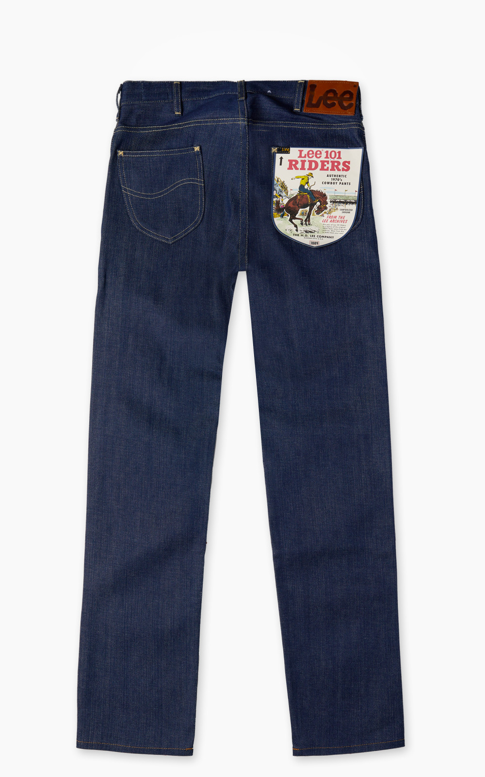 Lee 101 1970s Cowboy Jeans Dry Selvedge Indigo 13oz Cultizm