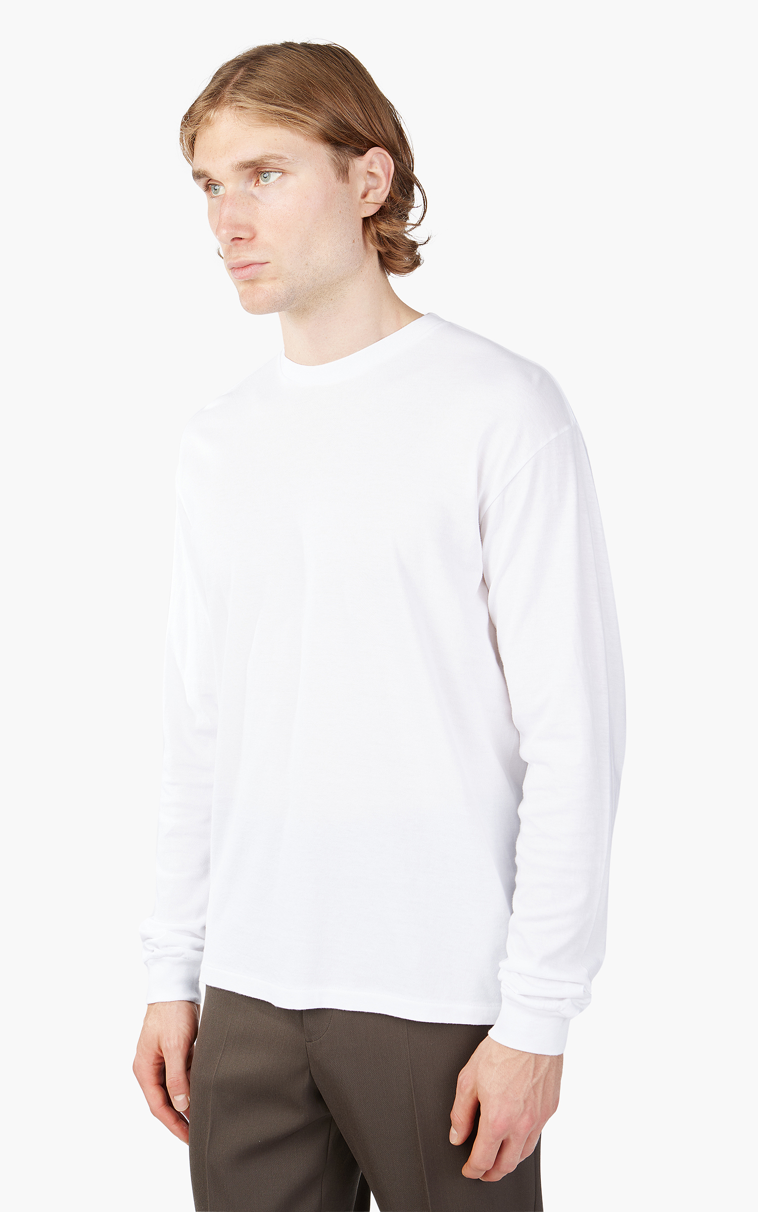 Auralee Seamless L/S Tee White | Cultizm