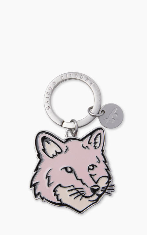 Maison Kitsuné Bold Fox Head Keyring Milkshake