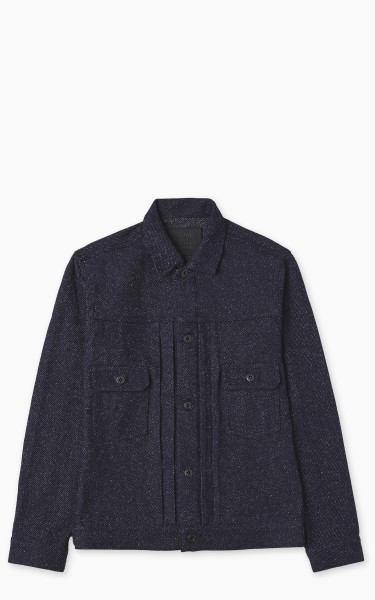 Japan Blue JBGJ1013 Type 2 Tweed Denim Jacket Dark Indigo 12oz