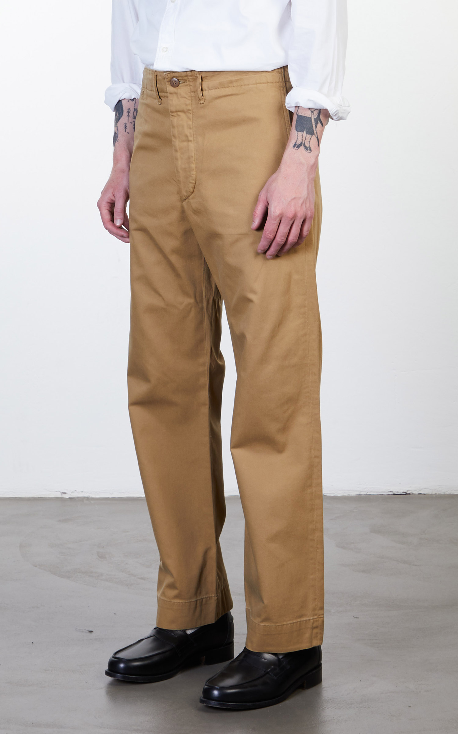 RRL Field Chino Flat Pant British Khaki | Cultizm