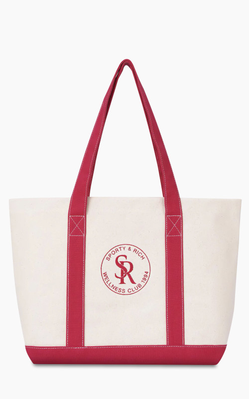 Sporty & Rich Two Tone Tote Natural/Ruby