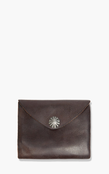 RRL Concha Envelope Wallet Dark Brown 4178604710001