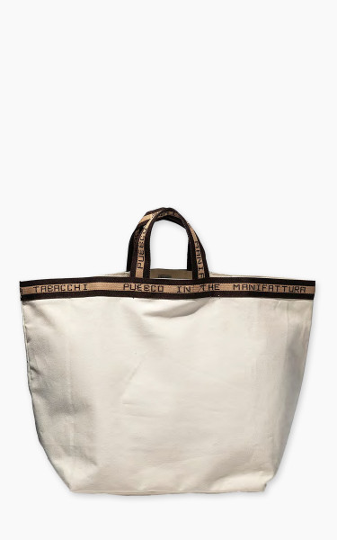 Puebco Clubhouse Tote Bag Manifattura Tabacchi Large Natural/Brown