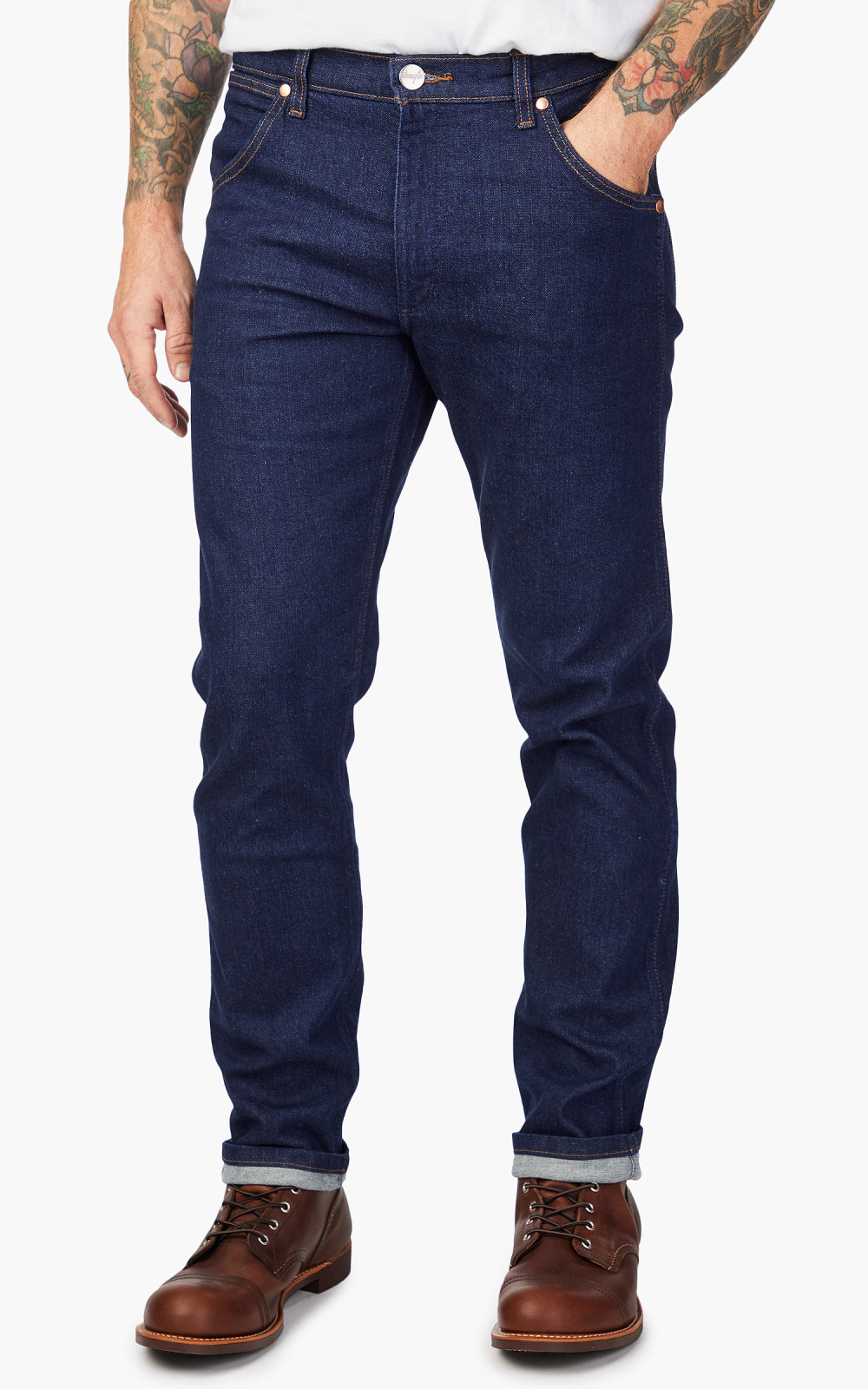 Wrangler Icons 11MWZ Western Slim Jeans Rinse | Cultizm
