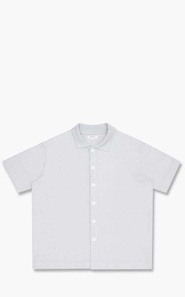 Lady White Co. Short Sleeve Placket Polo Steel Grey
