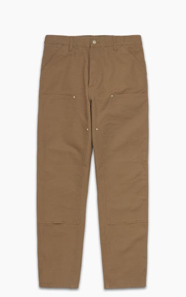 Carhartt WIP Double Knee Pant Dearborn Canvas Rinsed Hamilton Brown