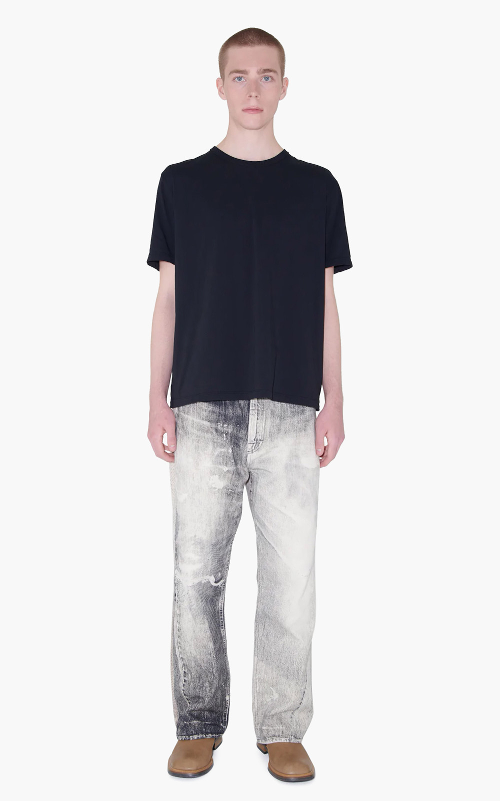 Tシャツ・カットソー OUR LEGACY SS25 T-shirts (M2206NBL BLACK CLEAN JERSEY) Our Legacy - New Box T-Shirt Black Clean Jersey