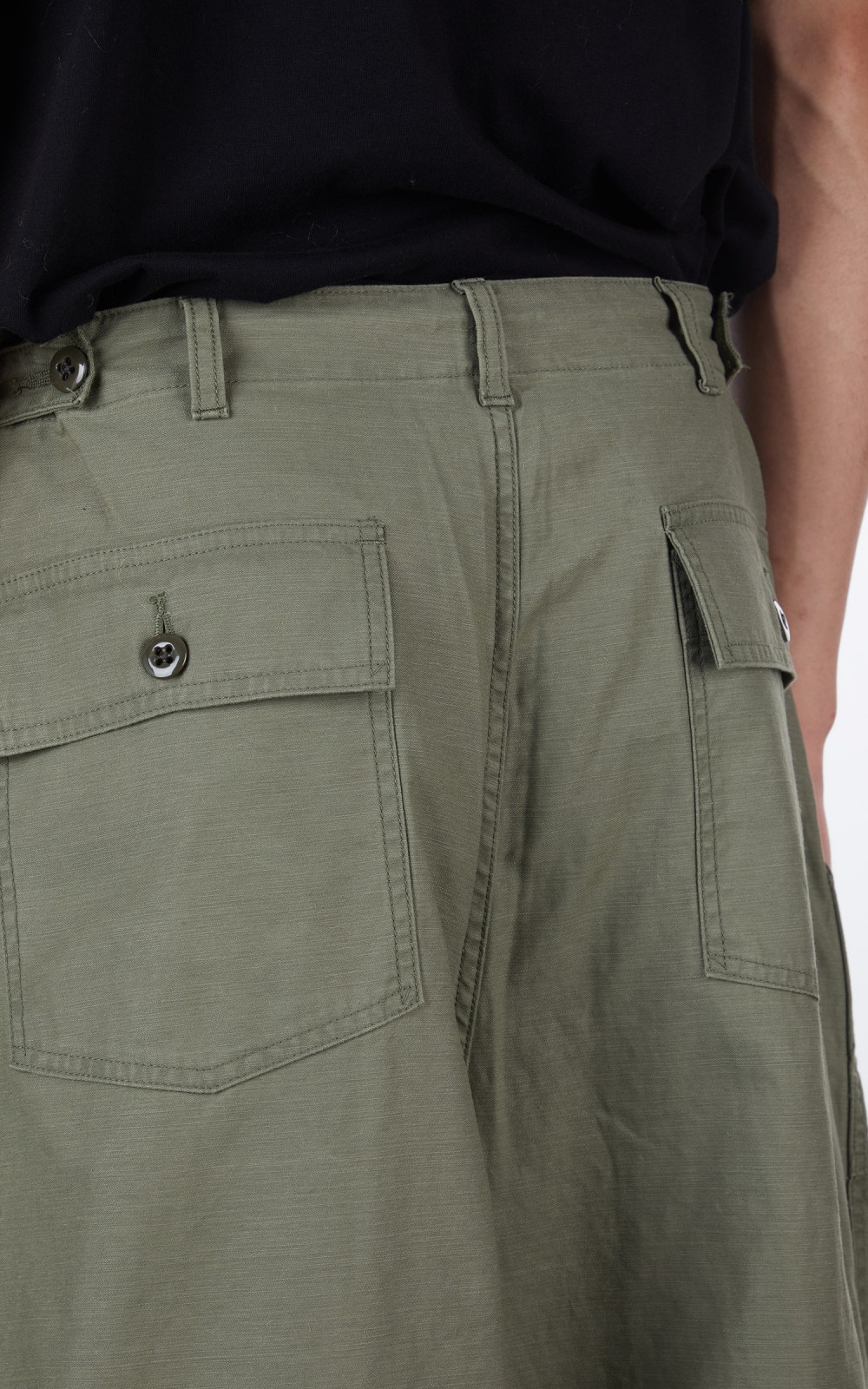 Needles H.D. Pant Fatigue Olive | Cultizm