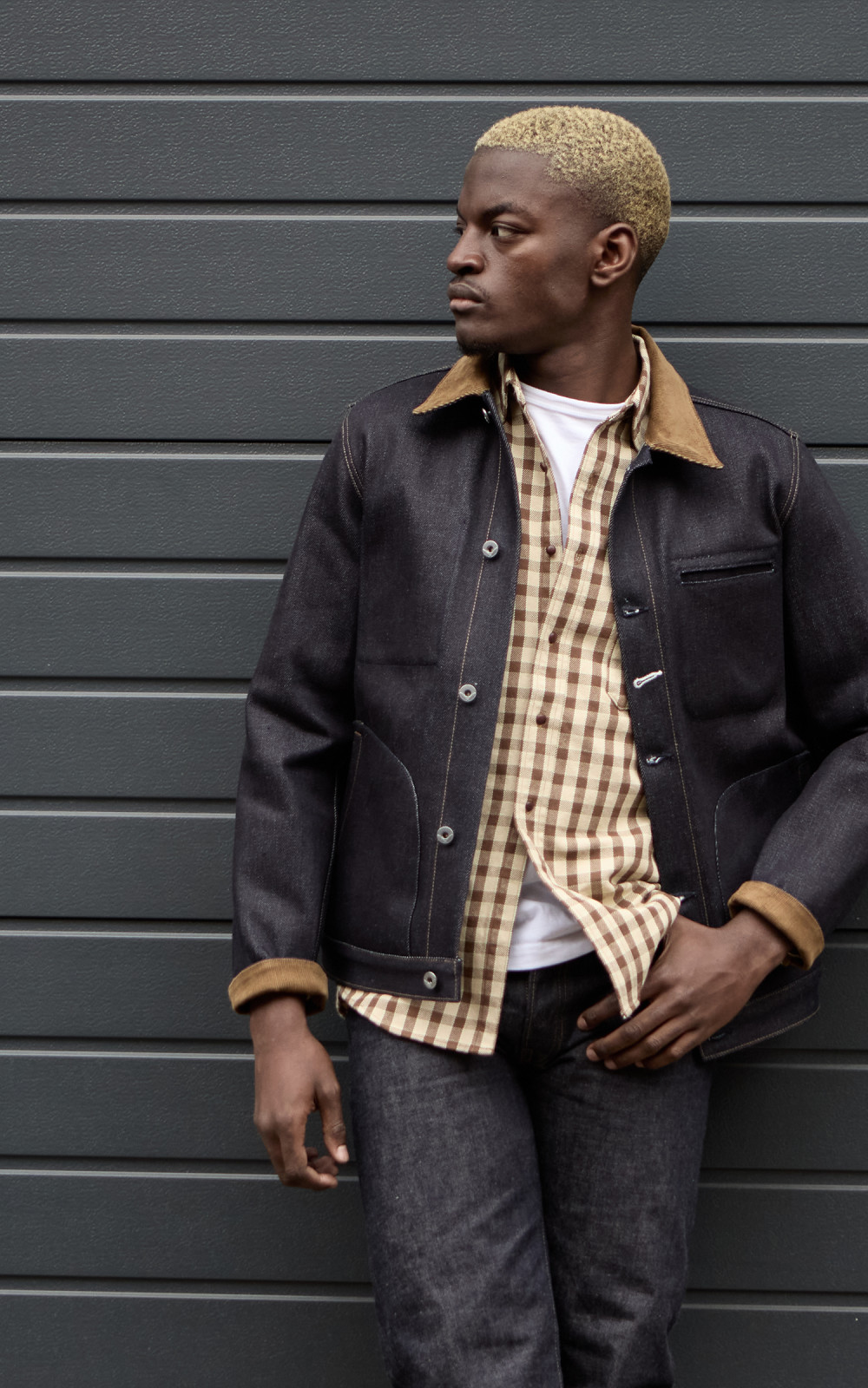 Rogue Territory Supply Jacket Corduroy Collar Selvedge