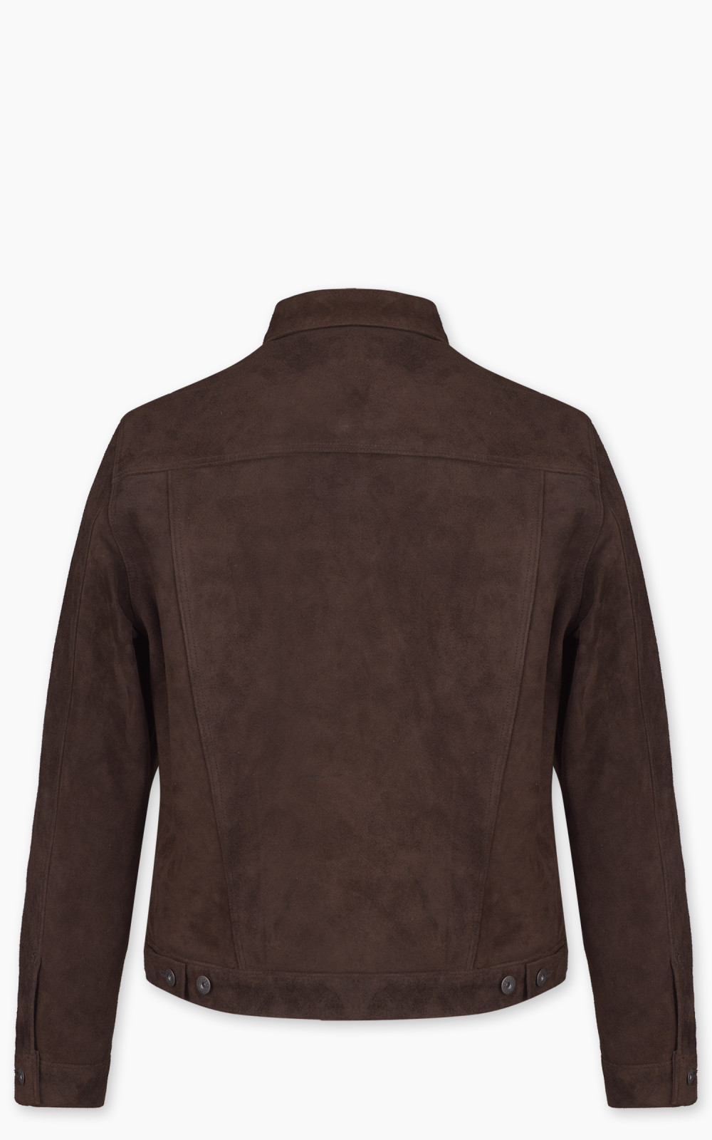 Double Helix Western Pioneer P Horsehide Suede Jacket Dark