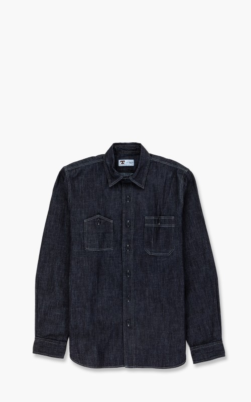 Tellason Dockworker Shirt Dry Indigo